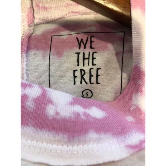 NWOT WE THE FREE Be Free Tie Dye Oversize Long Sleeve T-Shirt Size S - Picture 7 of 8